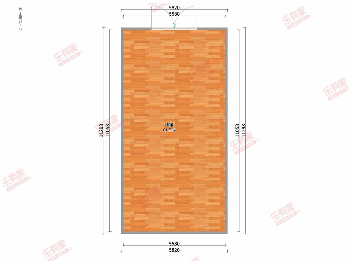 金地龙城中央二期 1房0厅0卫0厨0阳77.68m² 西北