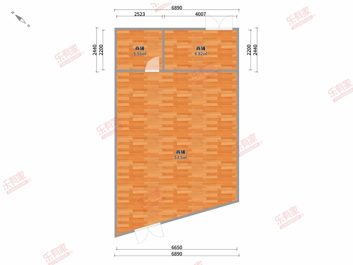 嵘玺家园 3房0厅0卫0厨0阳72.67m² 西南