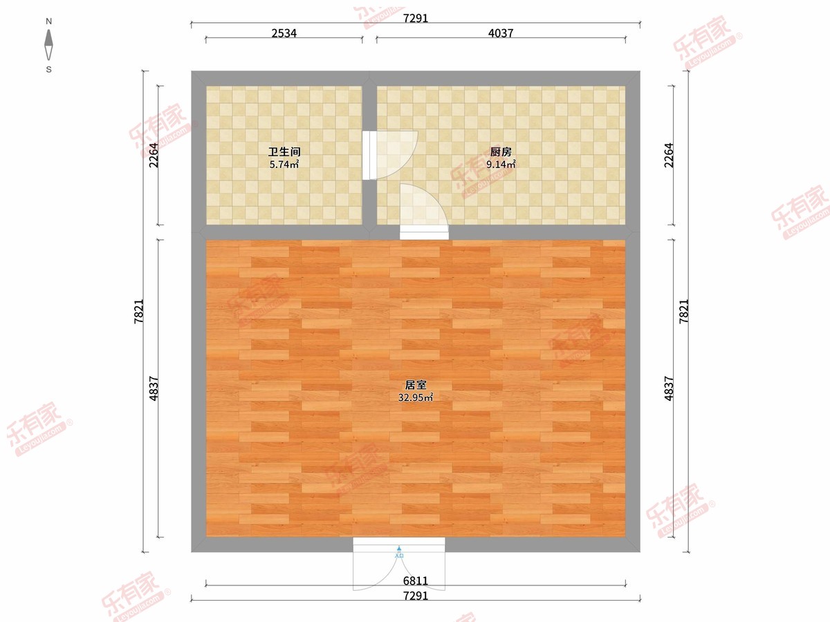 白金假日公寓户型图