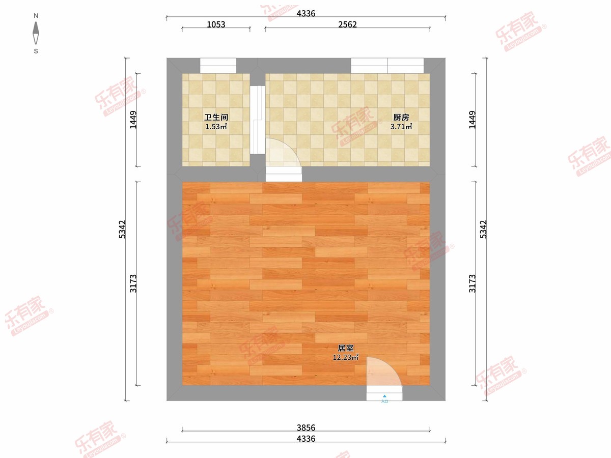 恬心公寓（杨屋村）户型图