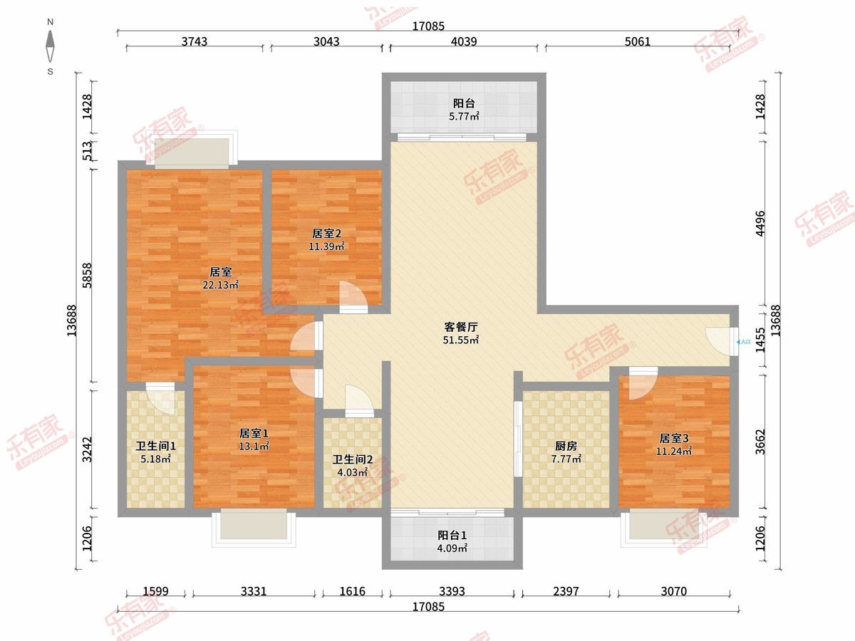 海伦堡松湖湾户型图