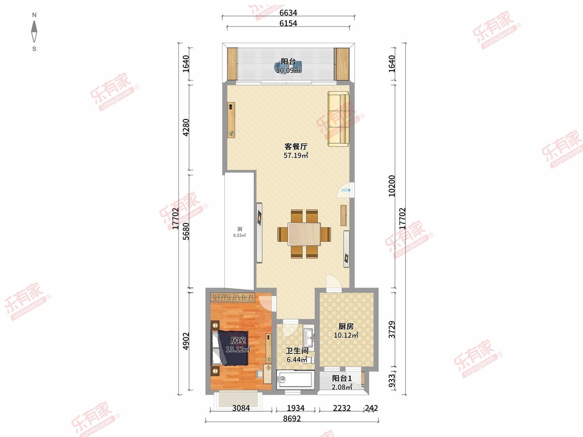 海伦堡·爱ME城市 5房2厅3卫1厨7阳172.45m² 南北