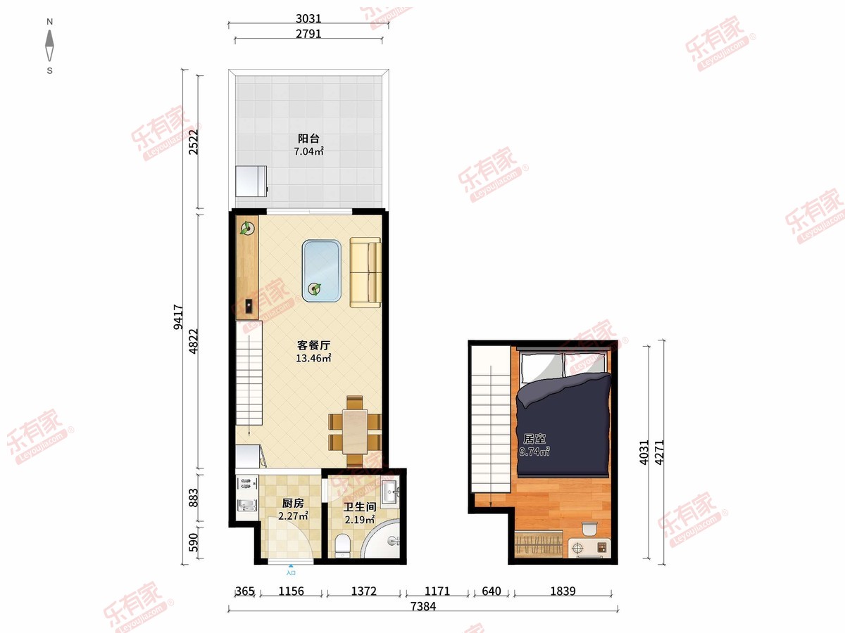 金马商住项目户型图