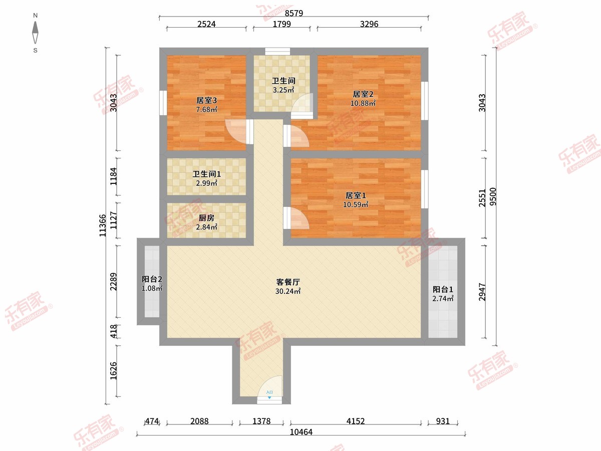 方直珑湖湾户型图