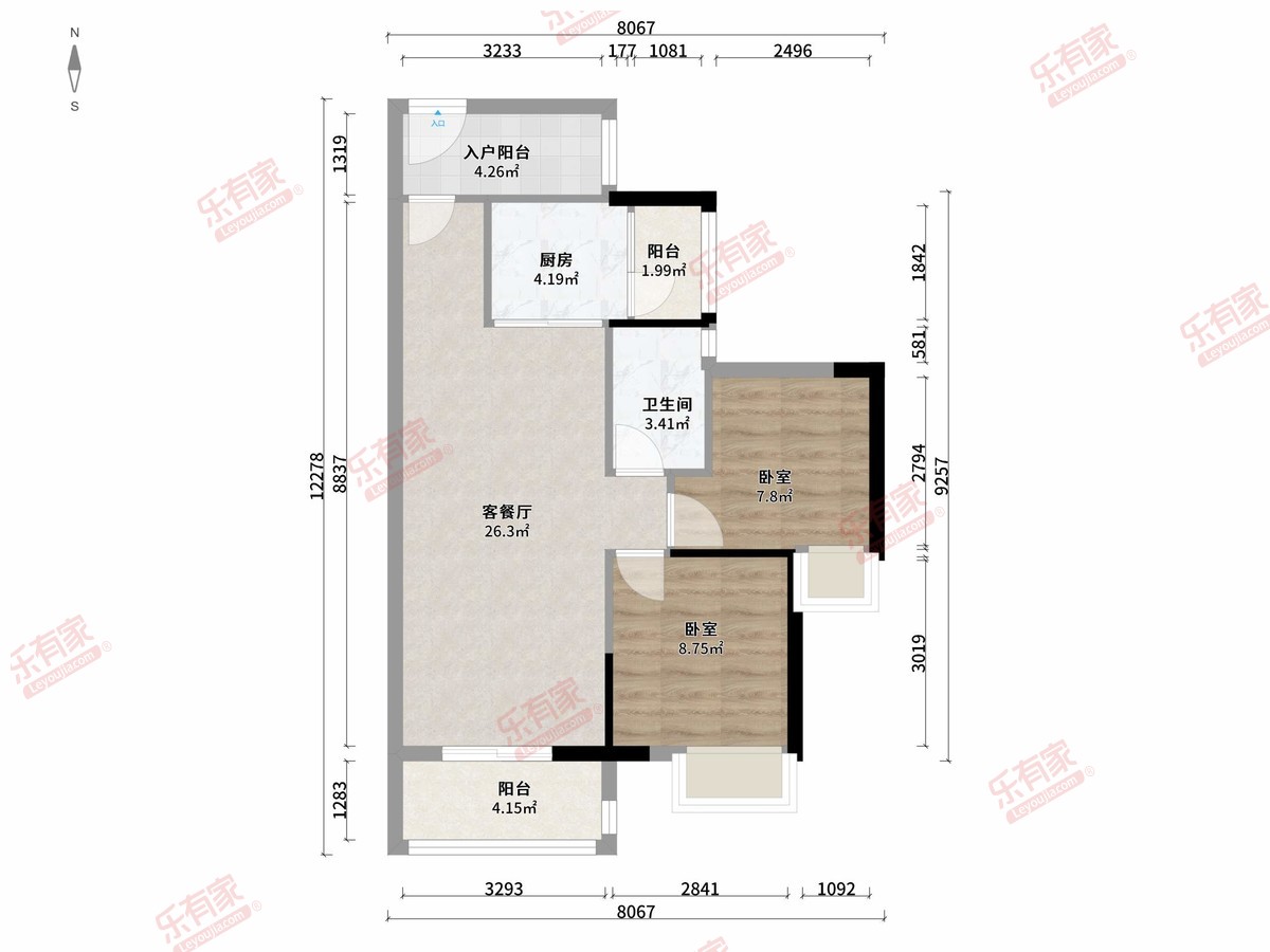 荔富湖畔华庭户型图