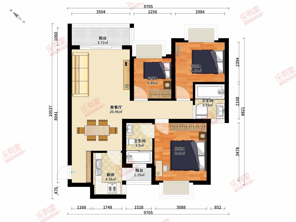 恒大成二期花园户型图