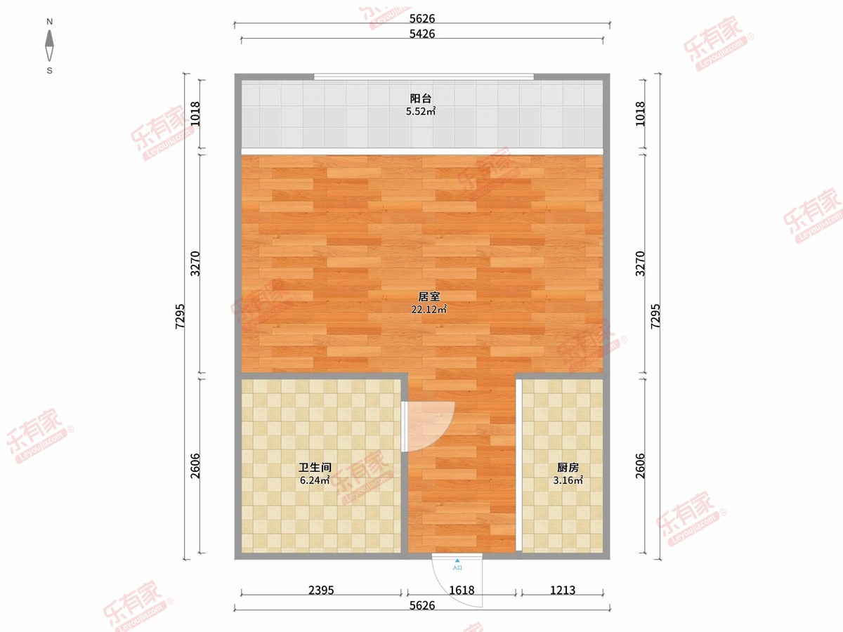 鸿都连锁公寓商务大厦（创业店）户型图