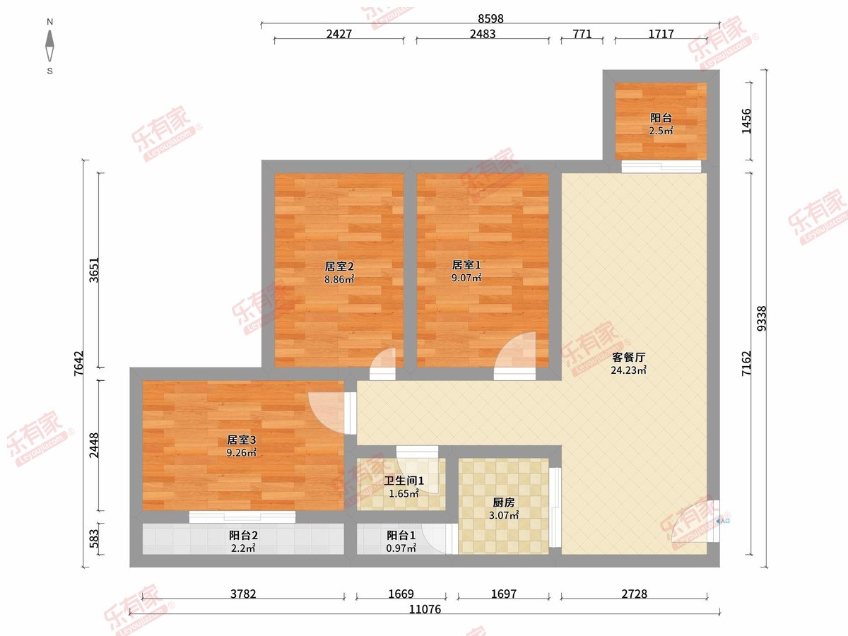 巨基·四季名苑户型图