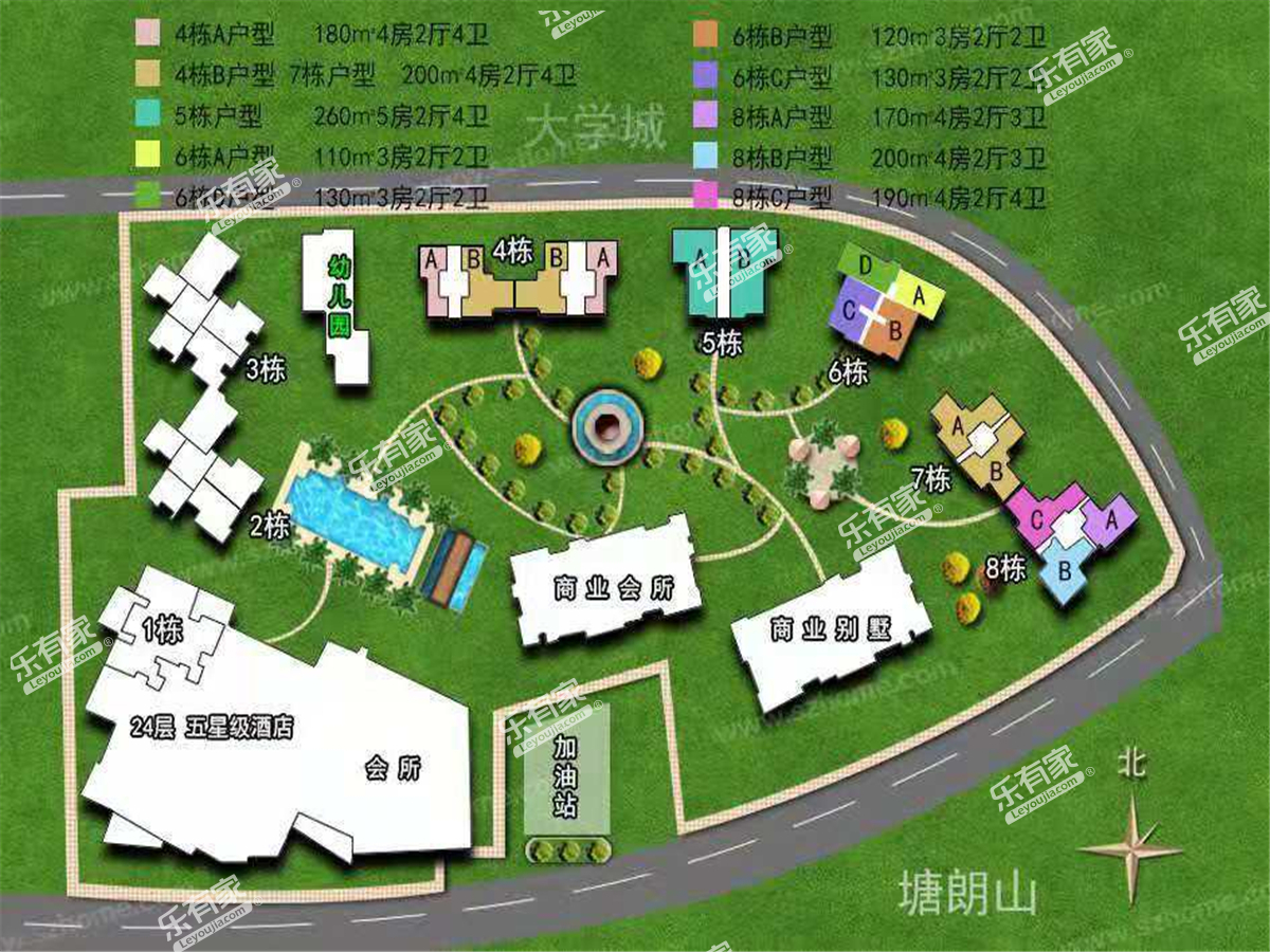 博林天瑞花园沙盘图