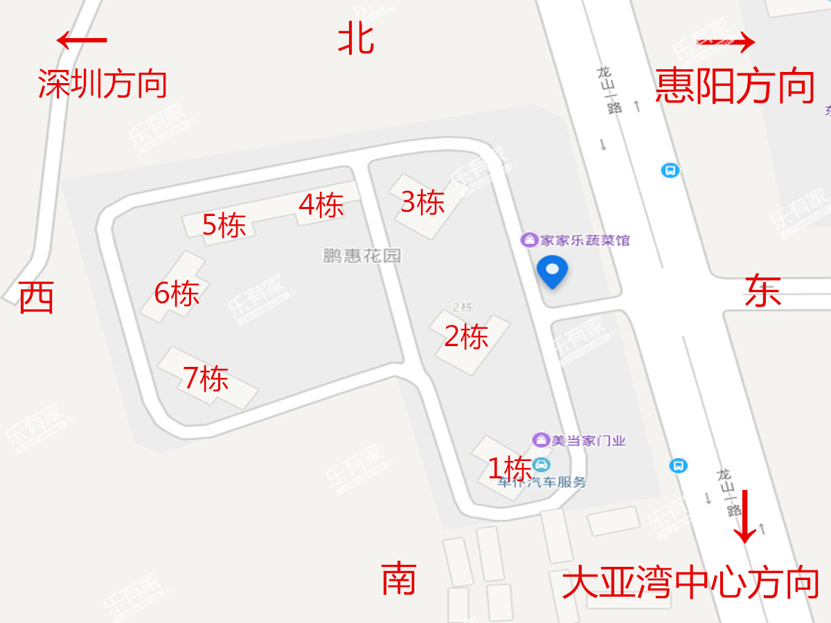 鹏惠花园沙盘图
