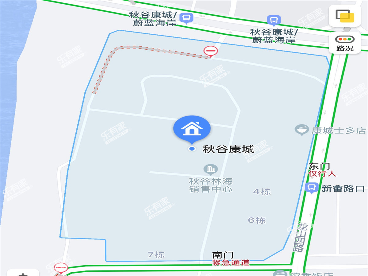 秋谷康城花园沙盘图