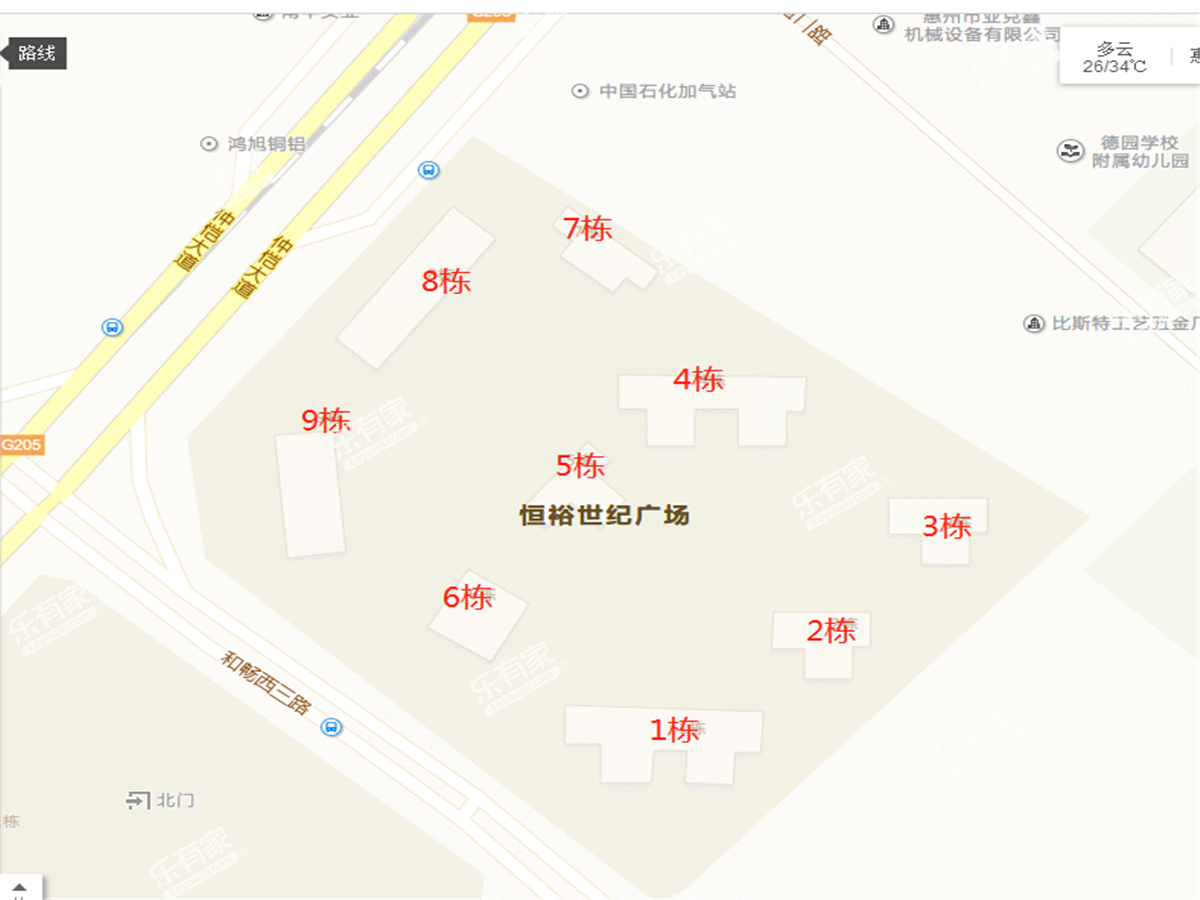 恒裕世纪广场沙盘图