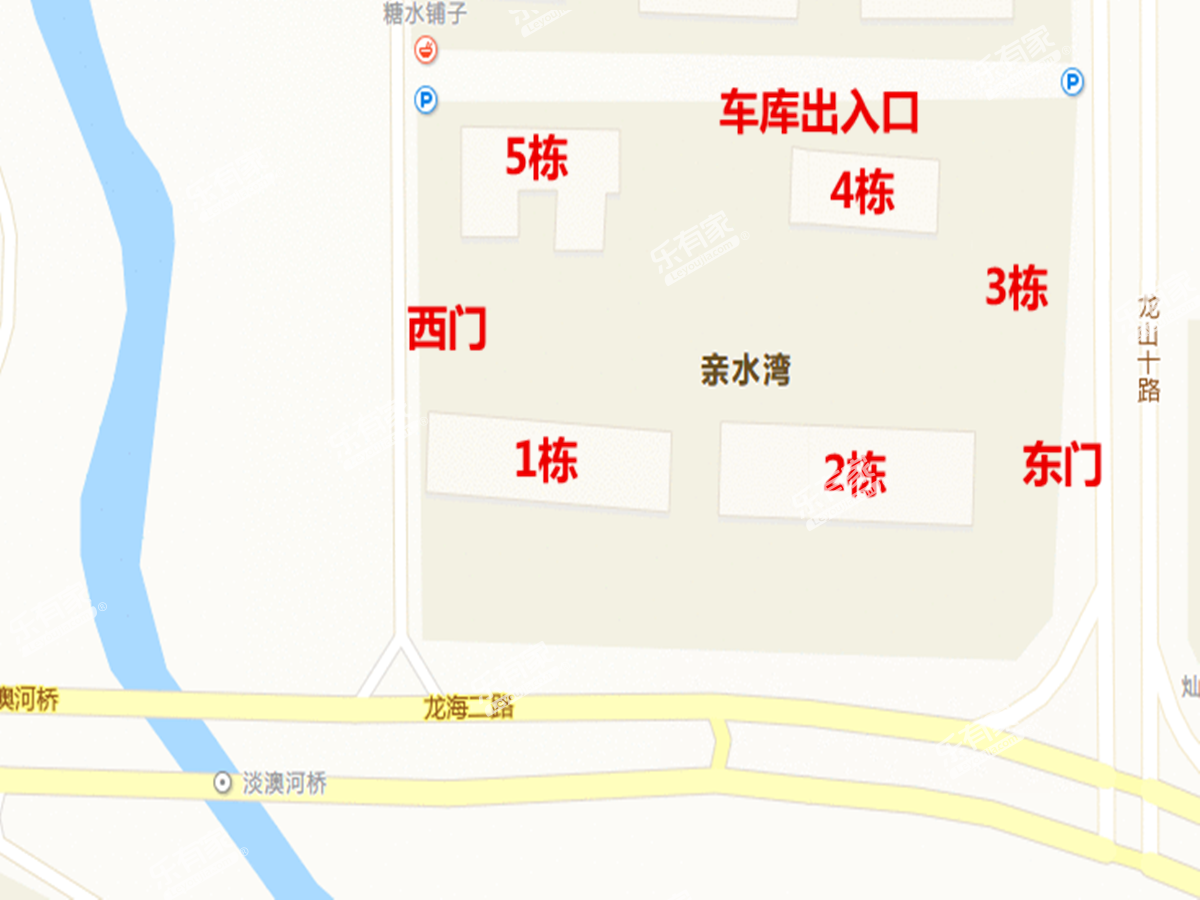 亲水湾沙盘图