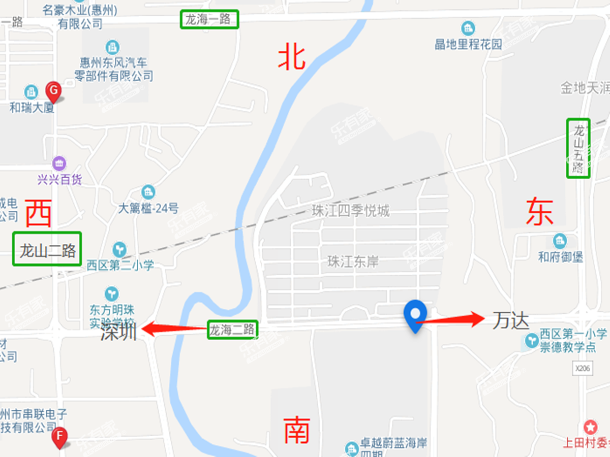 珠江东岸沙盘图