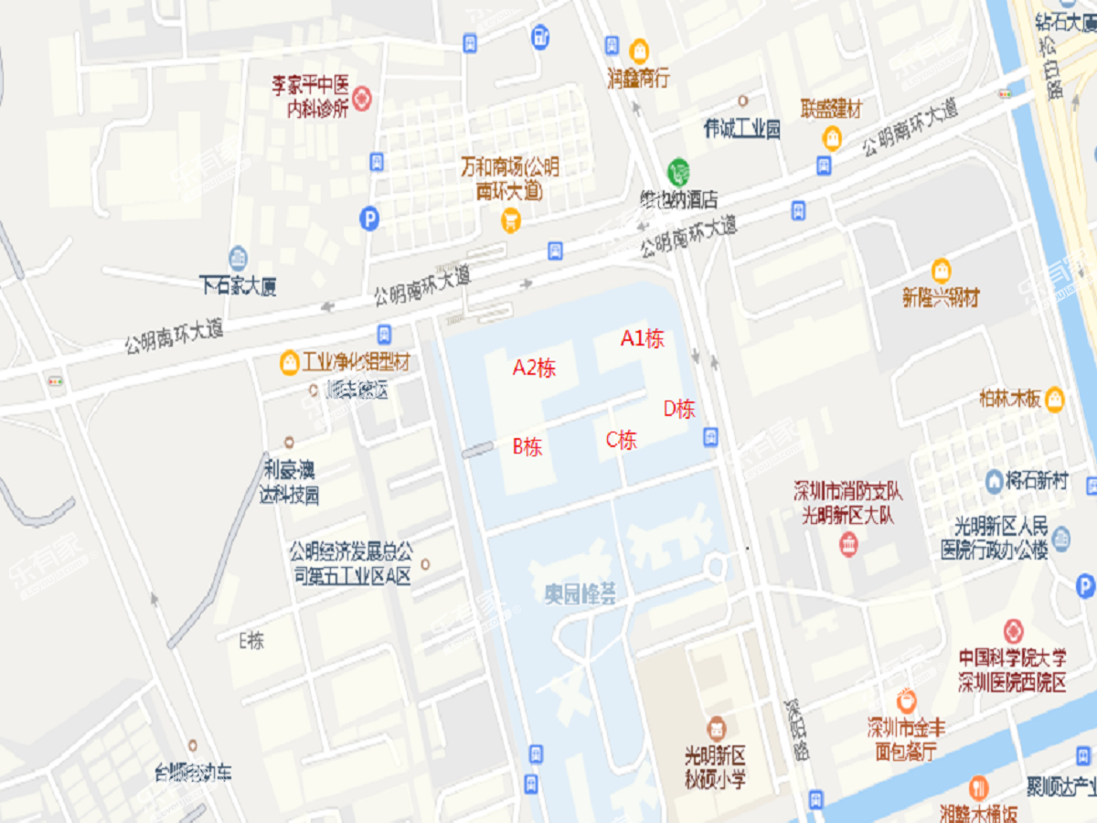 光明峰荟沙盘图