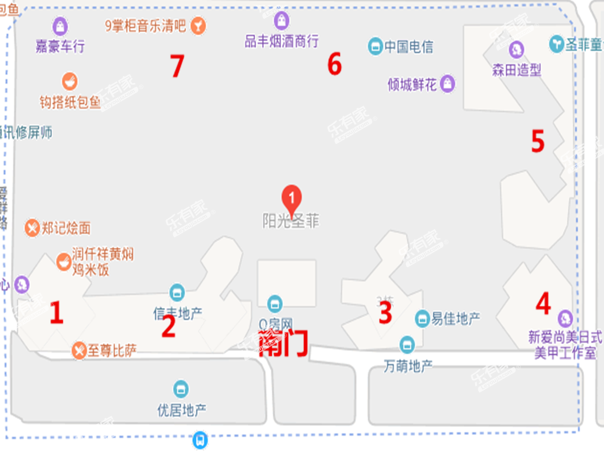 阳光圣菲二期沙盘图