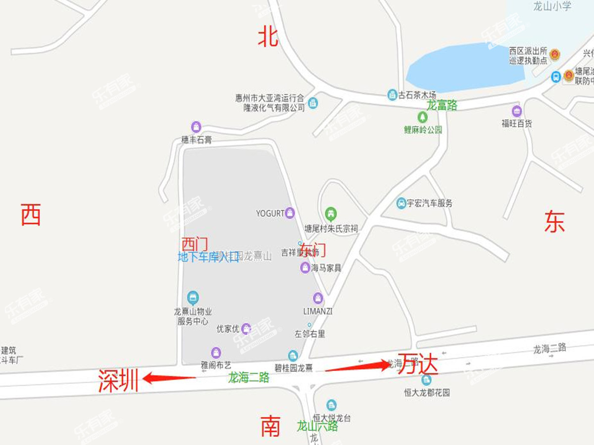 龙乐华府(惠州市)沙盘图