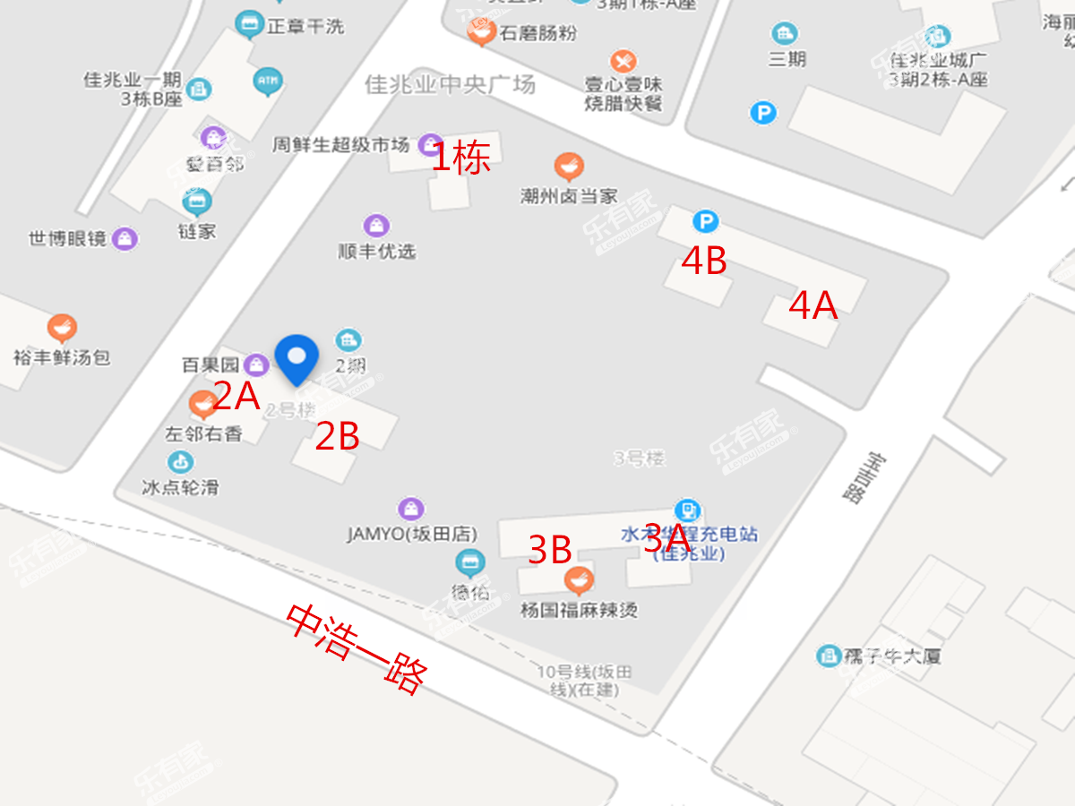 佳兆业中央广场二期沙盘图