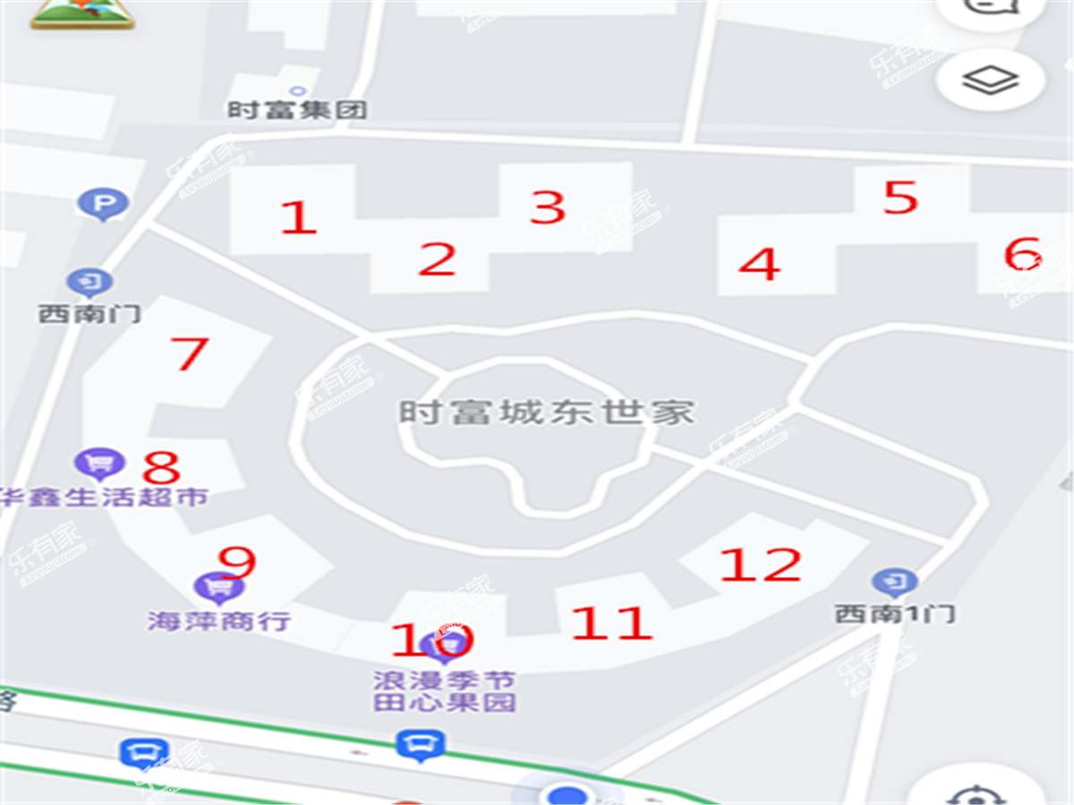 时富花园沙盘图