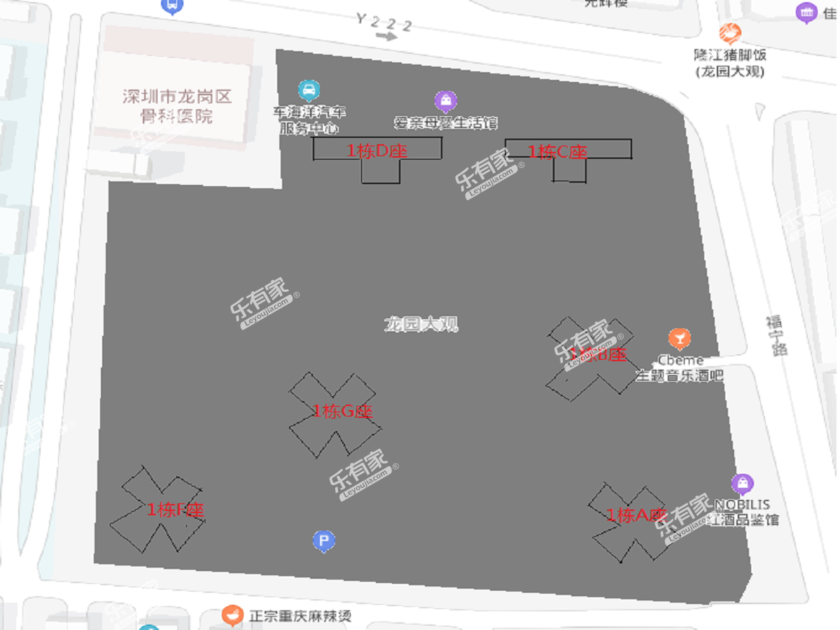 朗泓龙园大观沙盘图