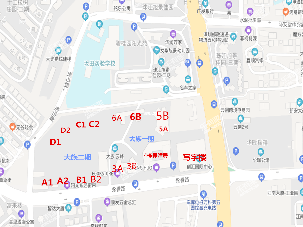 大族云峰花园沙盘图