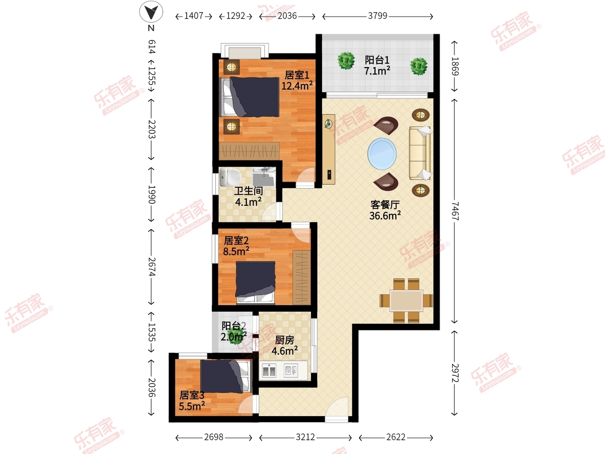 骏涛华府户型图