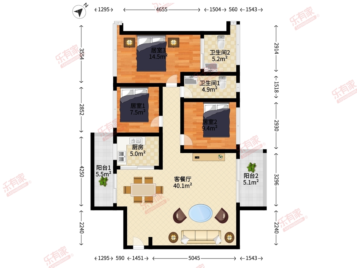 澜汇花园户型图
