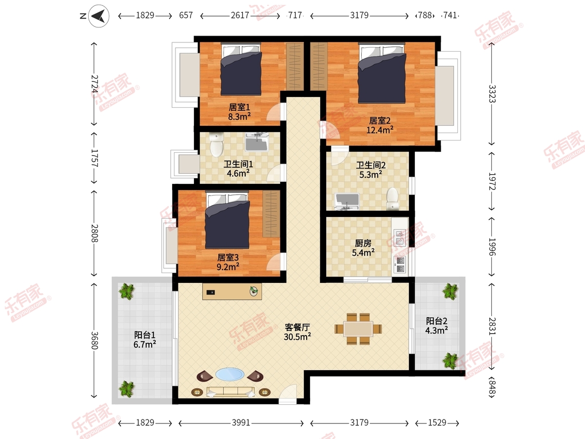 华润银湖蓝山户型图