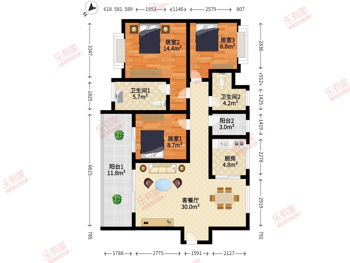 华润银湖蓝山户型图