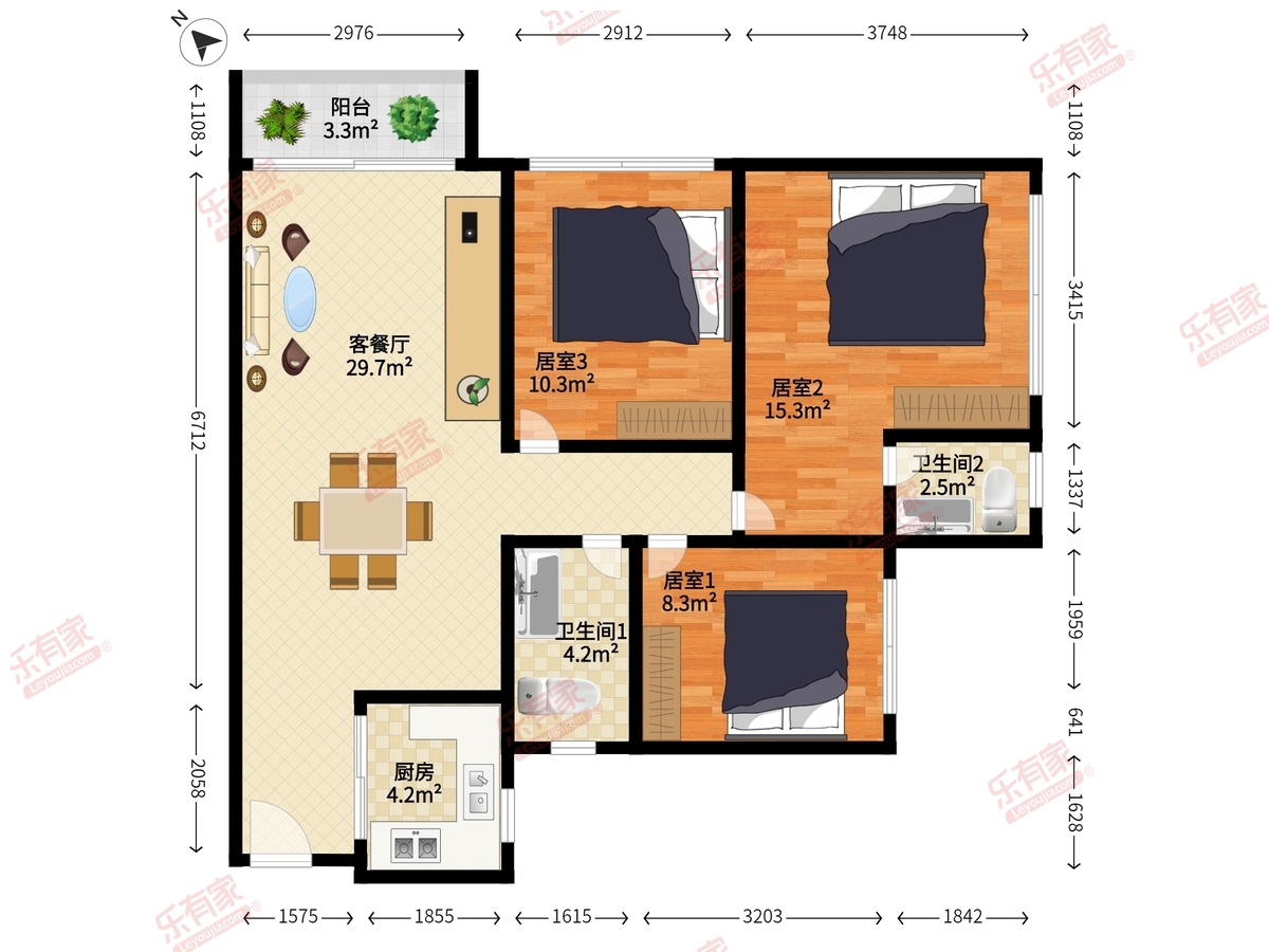 金地塞拉维花园户型图