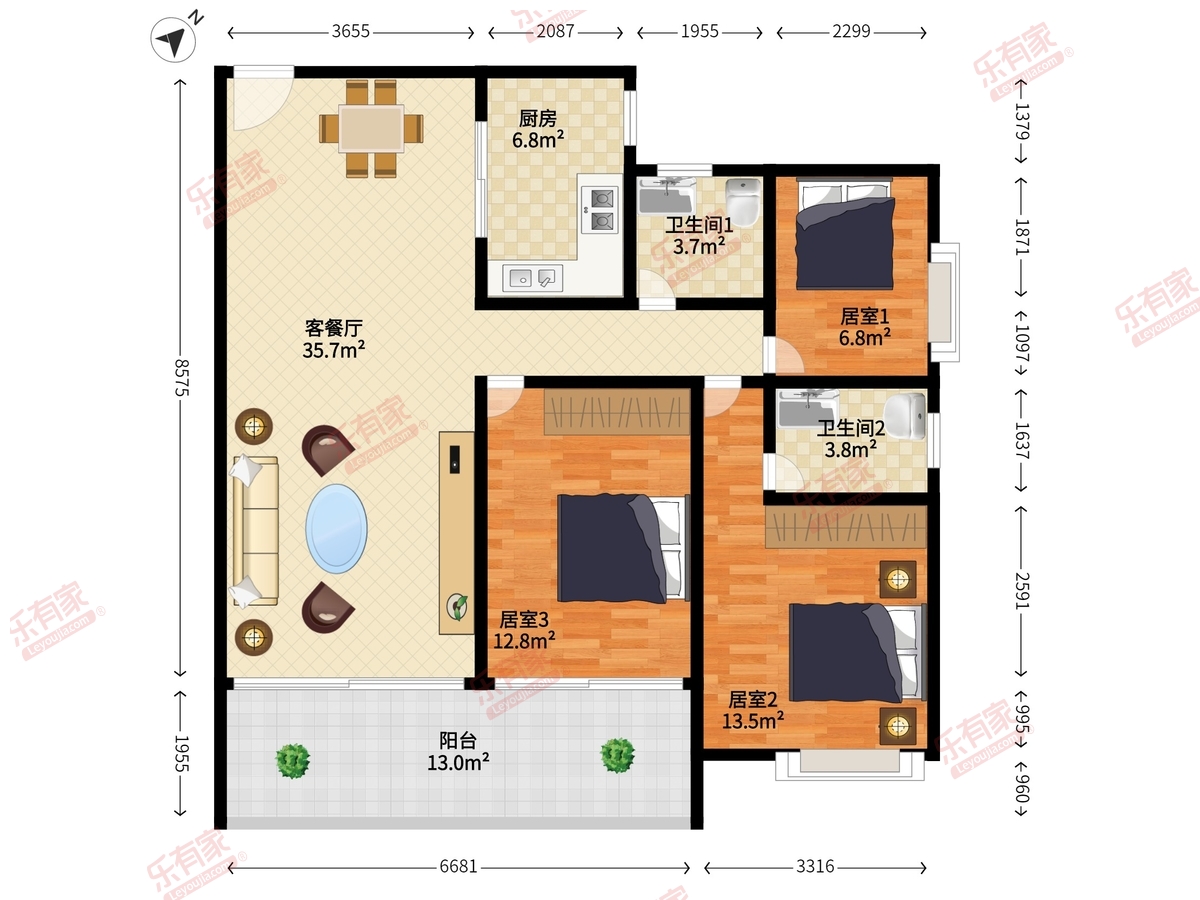盈润国际户型图