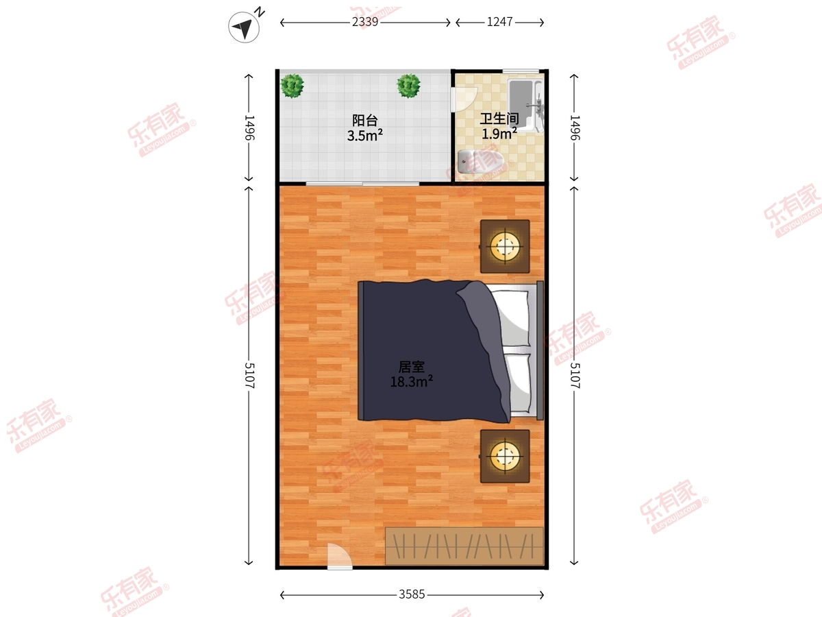 8克拉公寓户型图