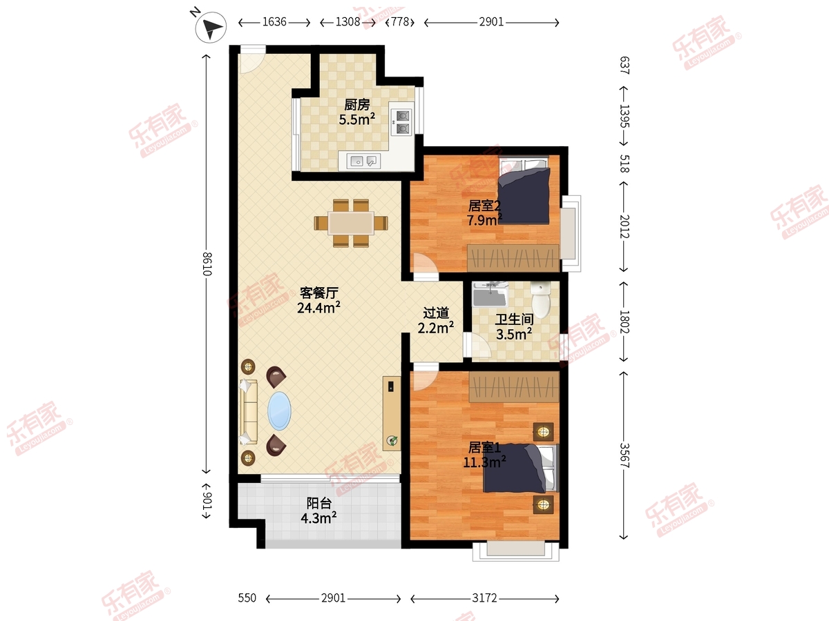 万科金悦华庭户型图