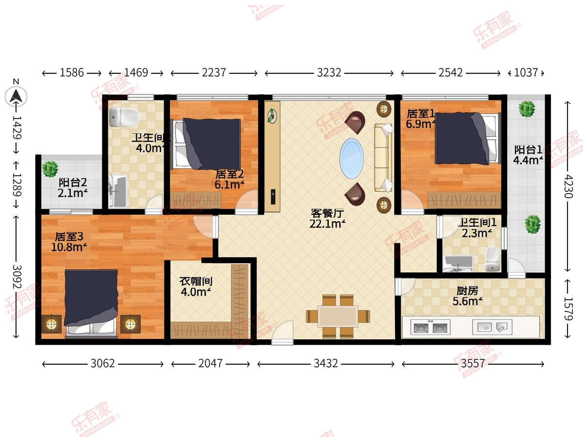 龙光玖钻户型图