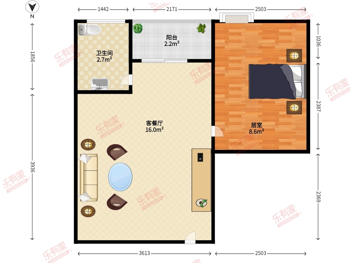 康星顿公寓户型图