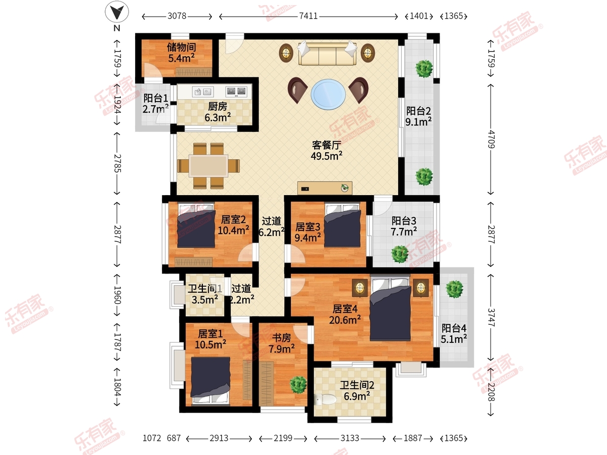 第五大道三期户型图
