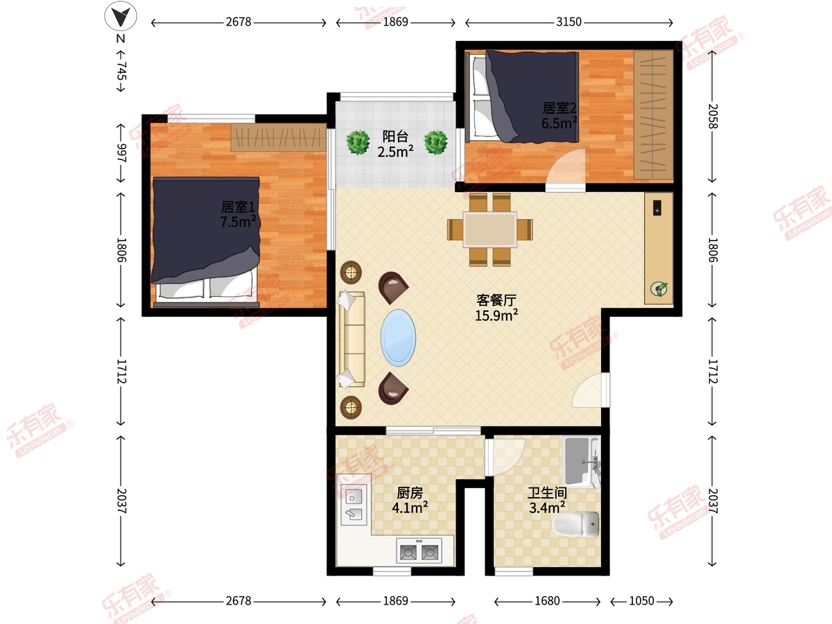 龙珠花园一期户型图