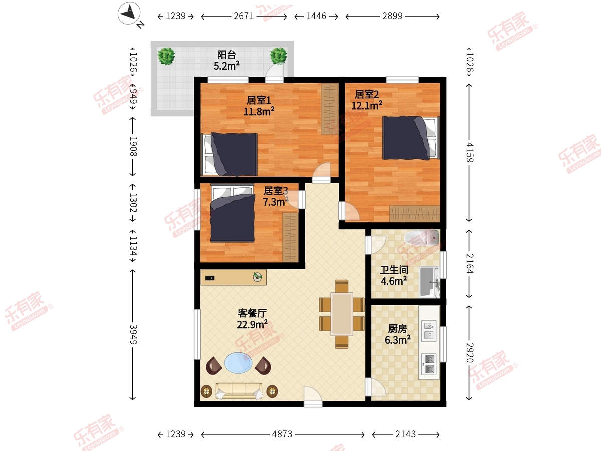香蜜新村户型图