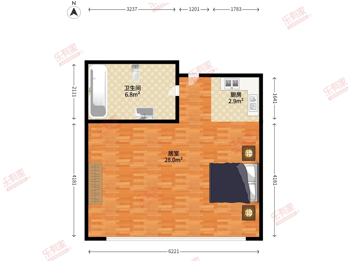 华鸿公寓酒店户型图