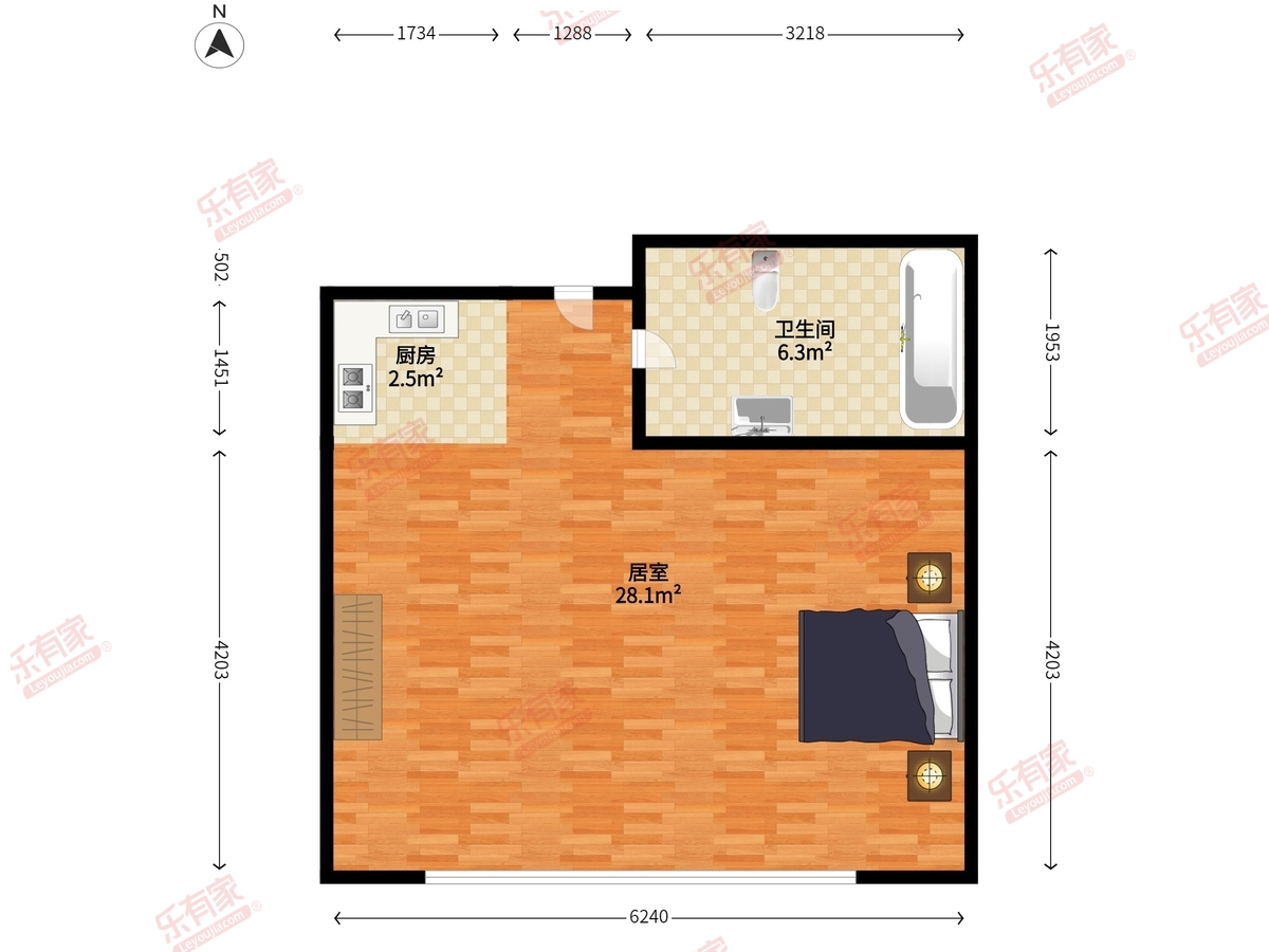 华鸿公寓酒店户型图