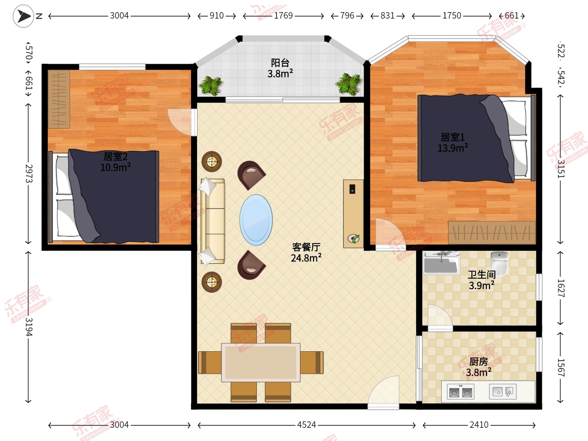 国都花园户型图