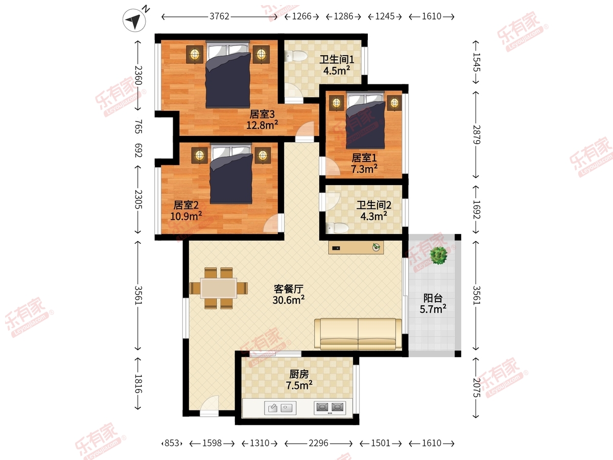 金地朗悦户型图