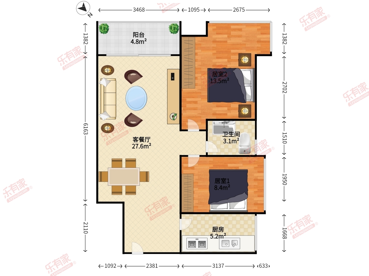 信义锦绣花园户型图