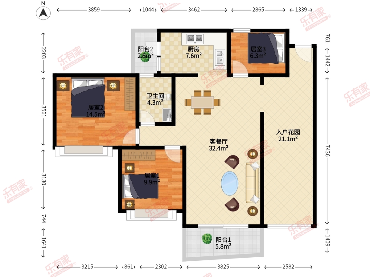 雅居乐雍逸豪庭户型图