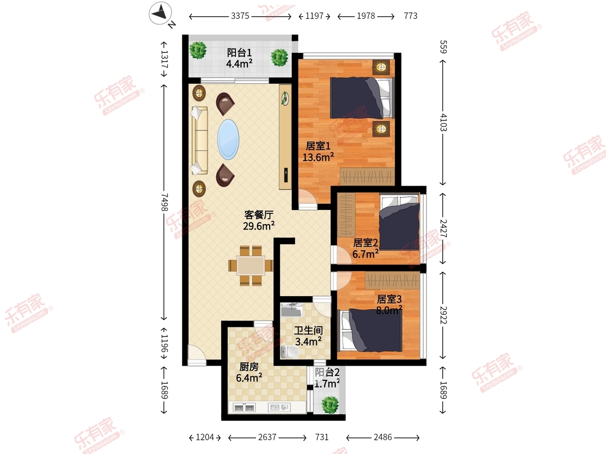 TCL康城四季四期户型图