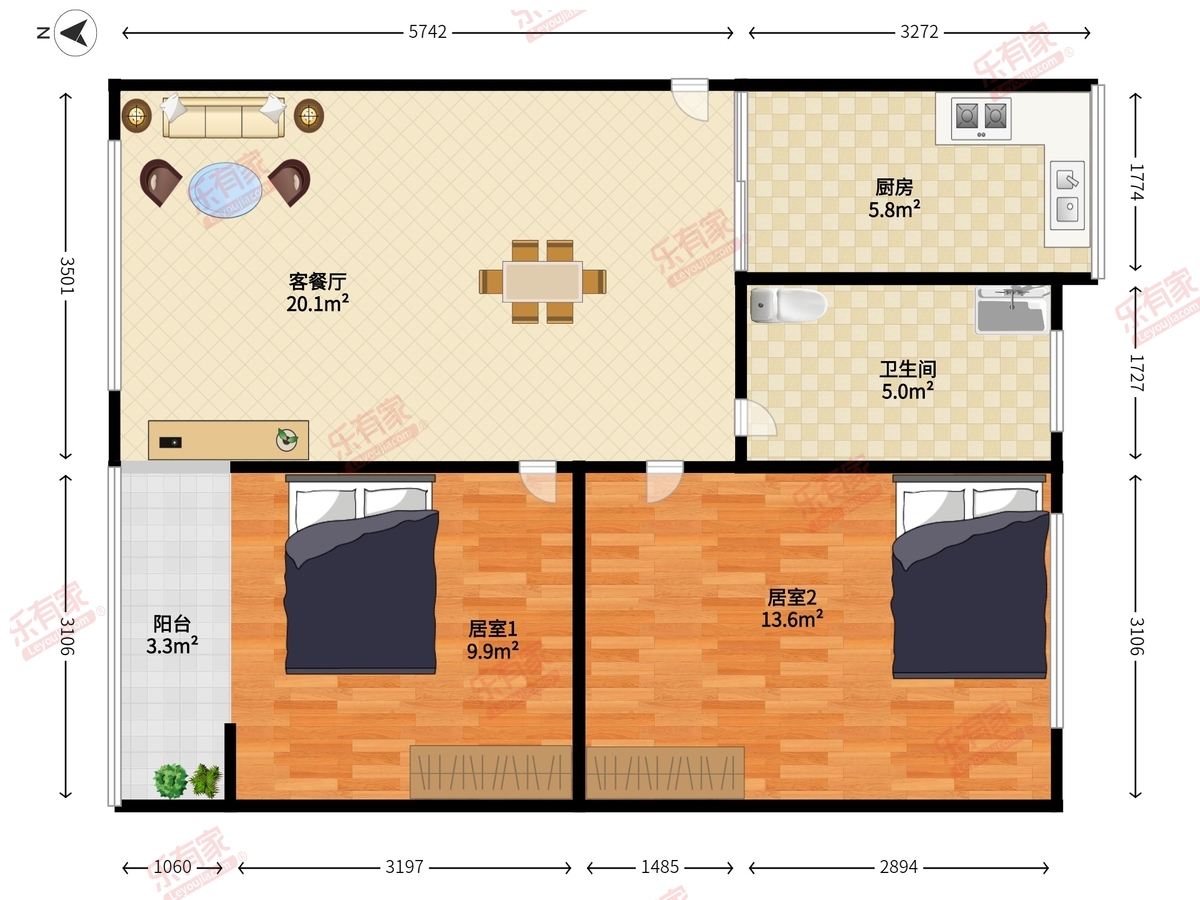 富豪花园户型图