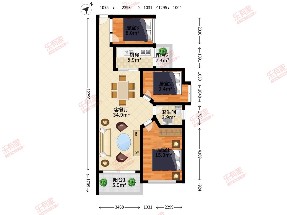 中惠金士柏山花园户型图