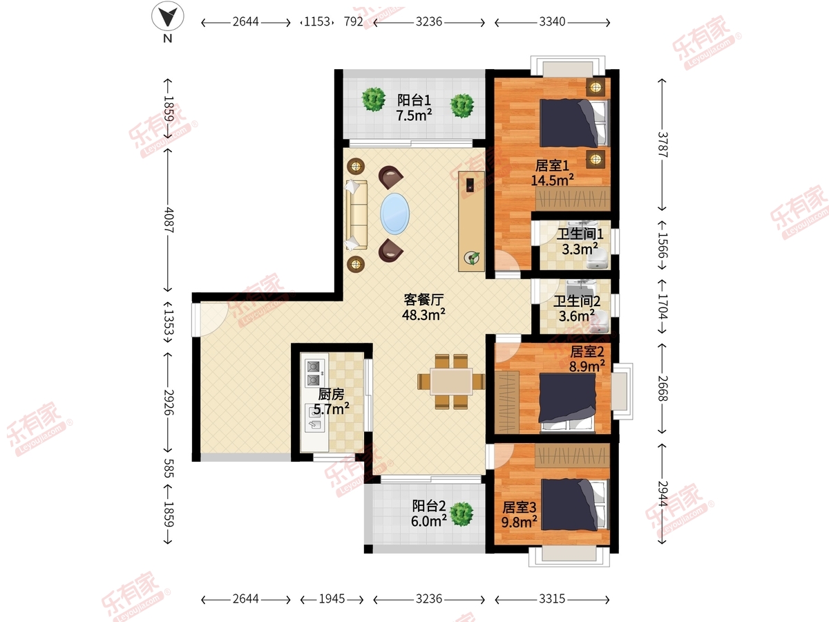 骏涛华府户型图