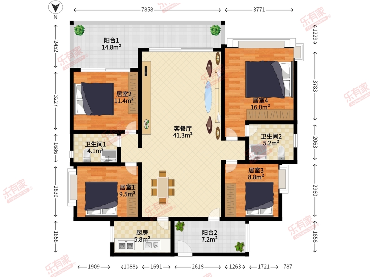 越秀滨海隽城户型图