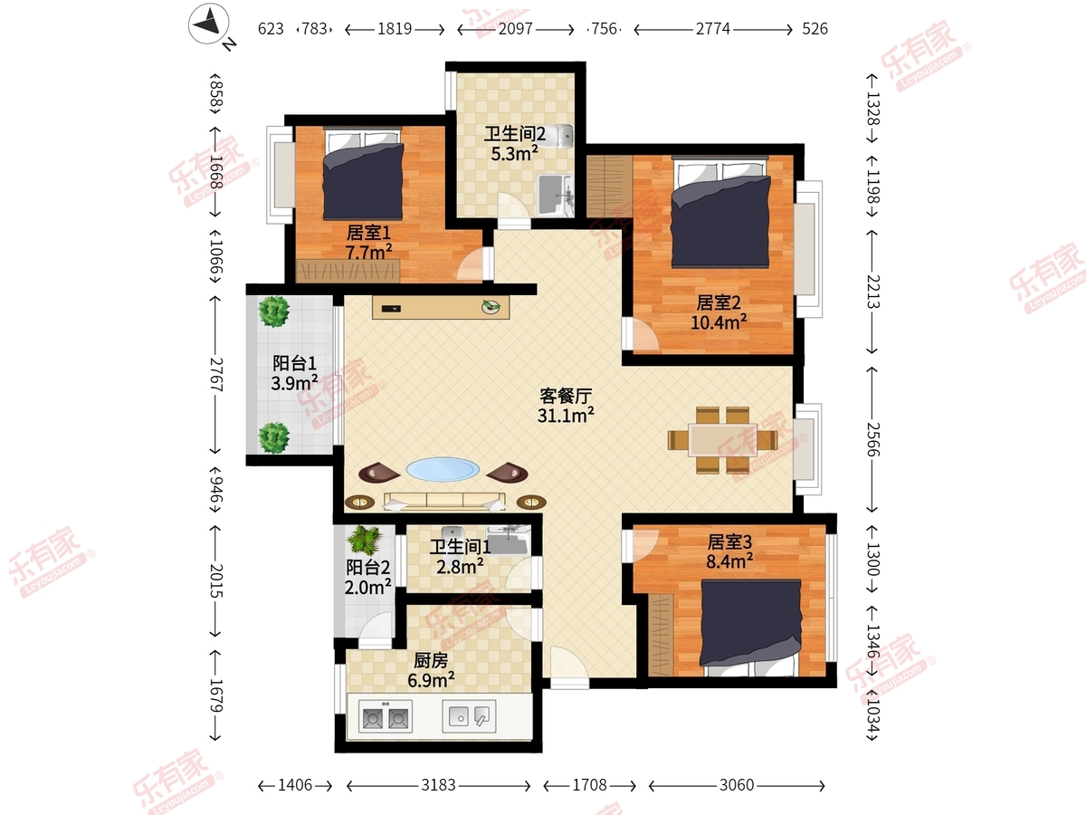 远大城市广场户型图